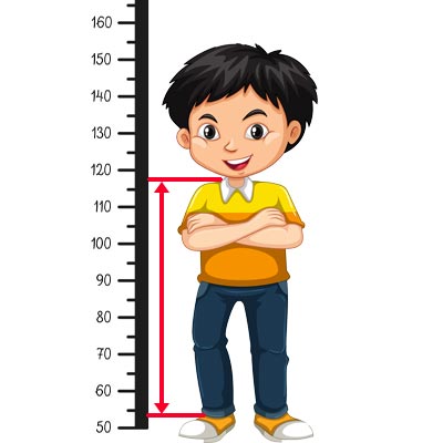 ارتفاع قد اساس سایز بندی